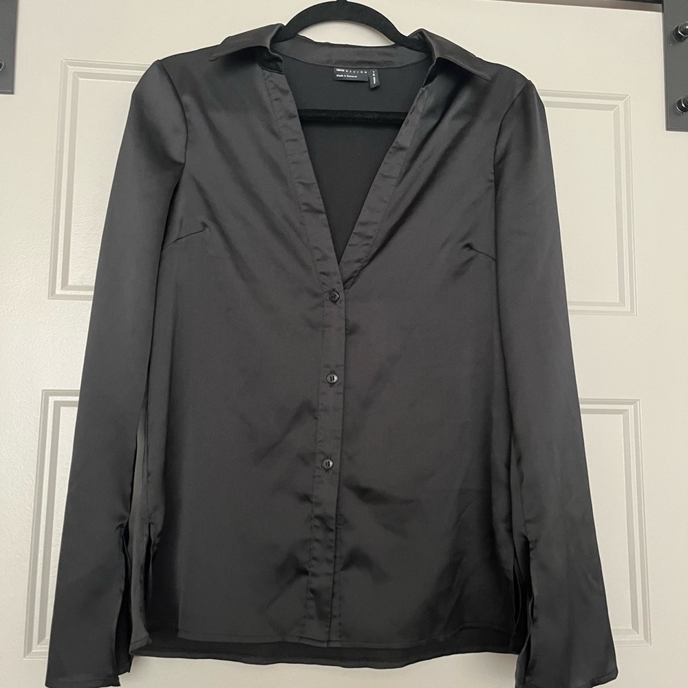 ASOS slim fit satin shirt